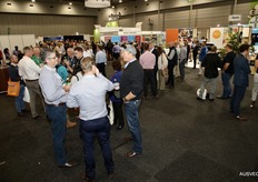 Delegates relaxing at an early evening networking event