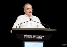 Michael Simonetta speaking at the Perfection Fresh Breakfast