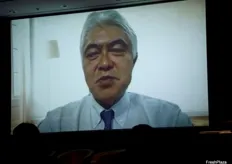Tak Adachi, Queensland Trade and Investment Commissioner for Japan, giving an export market update via video