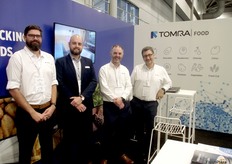 Vincent Warner, Joshua Miers-Jones from Tomra Fresh Food, and Sean Slevin and Steven Van Geel from Tomra Processed Food