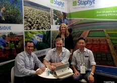 Rob Vitelli from Syngenta, Tony Butler, Erin Walker and Eugene Chau from Staphyt