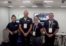 Sussan Nguyen and Julian Horsley from A&D Australiasia, Kahlia Murray from Sensortronics and John Humphreys from A&D Weighing and Inspection