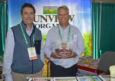 Mitch Wetzel and John Anspach with Sunview Marketing show California Gem grapes. 