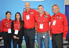 Looking sharp in the color of love is team I Love Produce. 