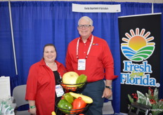 Whitney Lett and Tom Perny with Florida Department of Agriculture. 