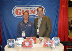 Tom Smith and Alan Ediger with California Giant Berry Farms were very happy about the turnout. 