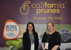 Elisa Fasoli and Julie Jenkens were promoting Californian Prunes. There are 600 growers and handlers with 99% of prunes exported from the US grown in California. main export markets are Italy, Japan, China and the UK. The ladies were explaining the diverse uses and health benefits of prunes.