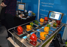 The Select Master from Marco is available as a full and semi-automatic machine, it is a weighing machine for multiple packs, it selects the best combination to suit the combined weight and can reduce the number of operators from 5 to 2.