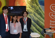 Andreas Duany, Miluska Castaneda Grandules and Aaron Meas were on hand to tell visitors about fresh produce from Peru.