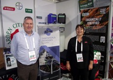 Craig Halford from Grayson Australia and Luciana Mazzucchi from Garden City Plastics