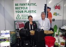 Craig Halford from Grayson Australia and Luciana Mazzucchi from Garden City Plastics