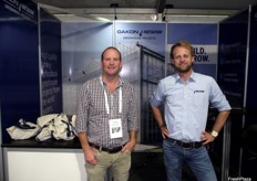 Stuart Blair and Robbie van den Ende from Gakon Netafim Australia