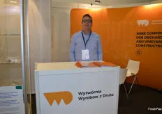 Lukasz Rakowski was promoting wire components for orchards and vinyards at the WWD stand.