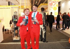 Even the gentlemen of the Kanzi apple campaign had to be there.