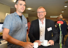 Tom Kuipers of Firma Emsflower with Lothar Ahrens (Godeland)