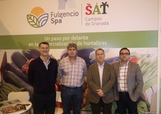 Staff from Fulgencio Spa, promoting vegetables from Granada.