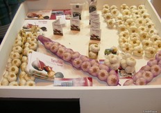 Garlic exhibited at the stand of Terrallana.