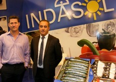Team from Indasol displaying their best fresh fruits and vegetables.