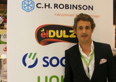 David Murcia, of Unica Group, showing his stand.