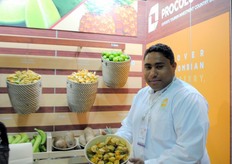 Marvin Banks, GAT Global Agricultural Trading, part of the Colombian stand.