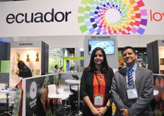 Daniela Munoz and Manuel Echeverría from Pro Ecuador.