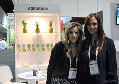Maria Paula Ribadeneira and Ana Lizette Avilés Simpson from Agroeden, Ecuador.