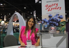 Mariana Soto from Berry Lovers, also present at the Mexican pavilion