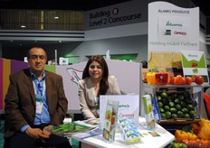 Javier Rivas and Geraldine Jaureguí from Álamo Produce, Mexico