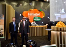 Manuel Ferrer and Javier Subies, at the stand of the Valencian citrus company Fontestad