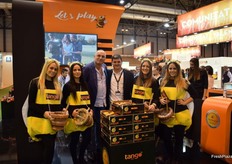 Stand of Eurosemillas, promoting the late seedless mandarin Tango and the campaign Let’s play