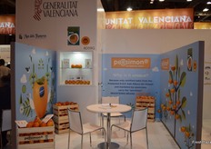 Stand of the PDO Kaki de la Ribera del Xúquer, the only authentic Persimon kaki.