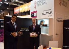 José Enrique Sanz, at the stand of Naranja de Valencia