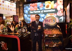 Diego Pozancos, at the stand of Royal.