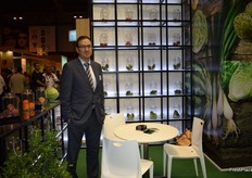 Jesús Abenza, at the stand of Alimer.