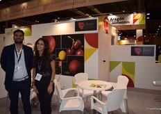 Stand of Excofruit, the Professional Association of Fruits and Vegetables of Huesca, Aragon.