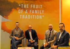 Manuel Calvera, Jose Quirante, Ignacio Quirante and Issac Murael, of Citricos Cox, producers of limes and Navel oranges at national level.