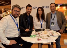 Ricardo Gonzales, Marco Bertolazi, Orieta Ramirez and Andrés Valdivieso visiting the stand of Chile.
