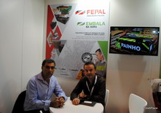 Joaquim Santos and Paulo Carpinteiro, of Embala and Fepal, devoted to boxes and pallets.