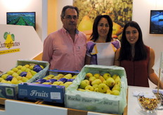Gilberto Franco, Lucinda Franco and Raquel Franco, of Extrafrutas, Portugal.