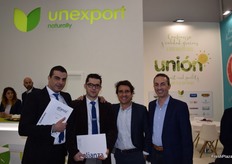 From left to right: Javier Bayona and Domingo, of Alianza Galadatrans; Álvaro Muñoz, of Vicente Giner, and Eduardo Díaz, of Unexport.