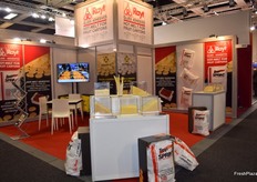 Stand of Badrinas, a company devoted to the manufacture and distribution of glues and adhesives for the agricultural sector.