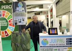 Vincenzo Morreale of Bioinagro Srl, owner of the Juipal brand, which qualifies cactus water-based functional beverages in zero-plastic packaging for the consumer sector.