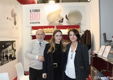 Alberto Corradi, Martina Borghi and Elena Tapalaga of the company Funghi Valentina.