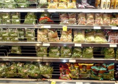 Wide chiller cabinet for convenience products.