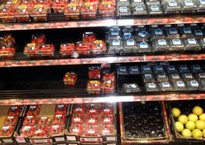 A lot of strawberries and blueberries, just as in the other supermarket chains.