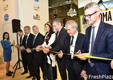 The ribbon-cutting ceremony.