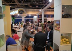 John Groen of Hage International talking to customers