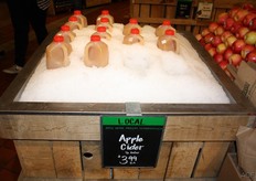 A lot of cider alongside the local apples here