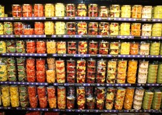 Smaller packages of fruit salads, organic on the left