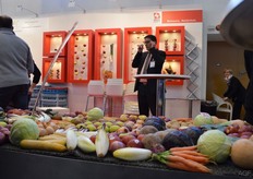 This Swiss company incorporated a fountain into the presentation of its products.